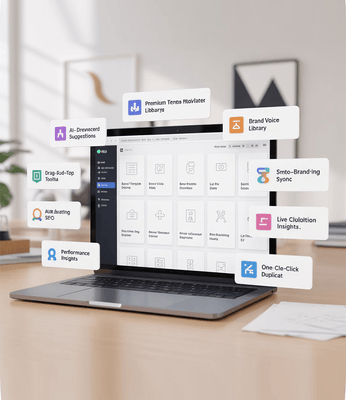 Image representing website building features